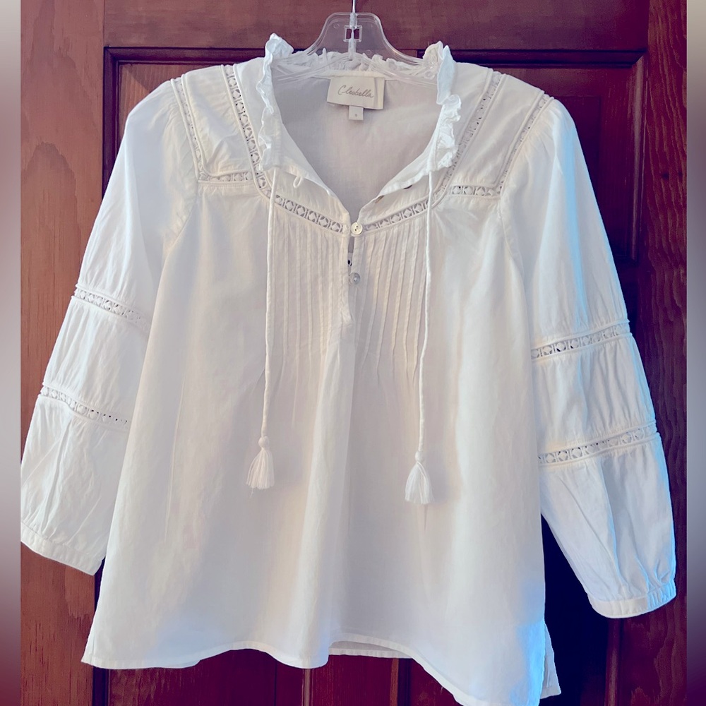 Cleobella White Boho Blouse